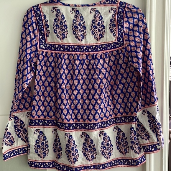 J Crew Block Print Blouse - Picture 7 of 10
